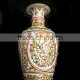 Marble flower vase, decorative flower pot, Hand made marble flower vases, craft flower pot, flowers pot,
