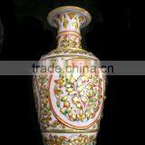 Marble Flower Vase, Decorative Flower Pot, Hand Made Marble Flower Vases, Craft Flower Pot, Flowers Pot, thumbnail-1