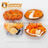 Custom Design French Bread Shape 3D Resin Fridge Magnet thumbnail-5