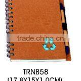 2014 Most Popular ECO Friendly Recycled Spiral Paper Notepad With Recycled Pen thumbnail-1