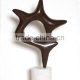 Metal & Marble Antique Home Decor Sculpture thumbnail-1