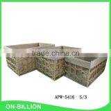 Decorative Woven Colorful Paper String Nest Basket thumbnail-2