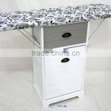 Furniture Woven Basket Cabinet With Ironing Board thumbnail-1