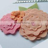 Hot New Bestselling Product Wholesale Handmade Felt Pink Flowers Weeding Braided Hair Headband Made in China thumbnail-1