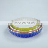 Round Ceramic Baking Tray With Colorful thumbnail-5