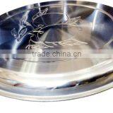 28cm High Quality Stainless Steel Round Serving Tray thumbnail-3