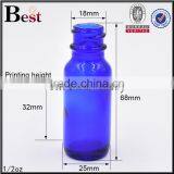 0.5oz Blue Boston Round Bottle Boston Round Glass Bottle With Child Proof Dropper Cap thumbnail-4