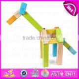 Promotional 46PCS DIY Wooden Puzzle 4D Toy for Kids,Wooden Intelligent 3d Puzzle Diy Toy for Christmas W03B045 thumbnail-3