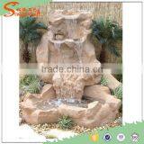 2016 New Four Steps Outdoor Natural Stone Artificial Rock Waterfall , thumbnail-1