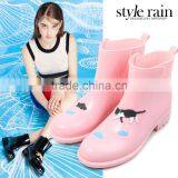 Hotsale Special Design Print Ankle High PVC Rain Boot thumbnail-1