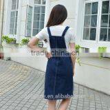2016 Hot Sale Women Suspender Skirt Women Jean Skirt Denim Skirt thumbnail-3