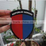 China Factory Fashion Embosssed Pvc Rubber 3d Patch With Hook and Loop Backing thumbnail-3