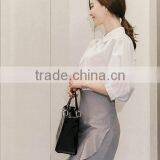 SZXX Tops Wholesale Womens Lady Elegant White Dress Shirts thumbnail-2