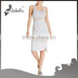 Modest Sexy T-shirt v Back Women Dress, Blank Dress thumbnail-1