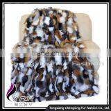 CX-D-38 Luxury Patchwork Winter Fashion Genuine Fox Fur Throw Blanket thumbnail-4