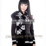 CX-S-164A Hot Selling Wholesale Winter Ladies Rex Rabbit Fur Scarf For Women thumbnail-6