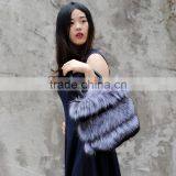 CX-H-33A Ladies Genuine Fox Fur Handbag Hand Bag thumbnail-2