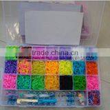 Rainbow Color Silicone Band Loom Kits/ DIY Rainbow Rubber Band Bracelet /colorful Latex Free Loom Bands thumbnail-5