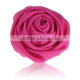 Wholesale Cheap Korean Style Brooches Handmade Girl Rose Hair Accessories Fabric Satin Flower Brooch thumbnail-1