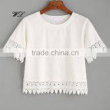 Wholesale Top Design Fashion Summer Nylonl Ace Woman T-shirt and Clothing