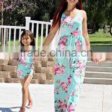 Adorable Summer Long Dress Mommy And Me Maxi Dress Girl Romper Baby Dress Pictures thumbnail-2