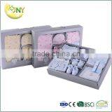 2017Summer Newborn Short Sleeve 100%cotton Baby Gift Set Clothes thumbnail-1