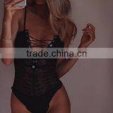 Runwaylover 5124 Ladies Sexy Strap Tie See-through Sexy Bodysuit thumbnail-2