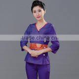 Custom Fashion Slim Fit Latest Design Spa Shop Staff Workwears Uniforms for Women thumbnail-4
