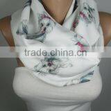 Dog Print Scarf Yorkshire Terrier Infinity Scarf Loop Scarf Winter Scarf Scarf Women Fashion Accessories Valentines Day Gift Ide thumbnail-5