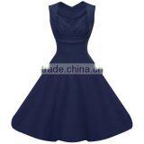 Walson Women Retro Popular Party Dresses Lady Tube Short V-neck Mini Casual Clothing Pinup Hip Hop Vintage Dress thumbnail-5