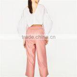 2017 Dongguan Wholesale OEM Casual Cropped Pants for Women thumbnail-5