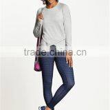 Guangdong Wholesale Plain Clothing Crossover Hem T-shirt Womens Sweatshirts thumbnail-2
