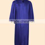 Royal Blue College Graduation Gowns With Front Pleat thumbnail-1