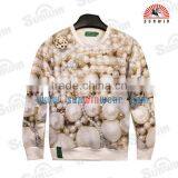 OEM Mens/Womens Winter Warm Hooded Sublimated 3d Print Sweatshirt thumbnail-3