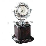 Crystal Globe Clock With Wooden Trophy thumbnail-1