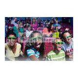 Kids 4D Theater System / Thrilling Movie With Removable PU Leather Motion Chairs