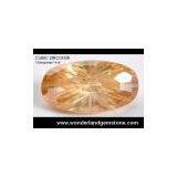 CUBIC ZIRCONIA, CHAMPAGNE , CUSHION OVAL thumbnail-1