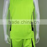 Neon Green with black Fashion Basket Ball Uniforms Made with top quality fabric 100% polyester