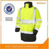 Yellow waterproof fabric for reflective safety jacket