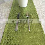 Glitter Sequins Fancy Wedding Green Table Runner thumbnail-3