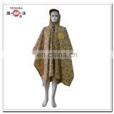 Waterproof Blue Knitted Polyester Pongee Pvc Rainponcho thumbnail-1