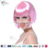 Styler Brand Short Straight Bob Hair Wig Women Halloween Party Ombre Pink Wig thumbnail-1