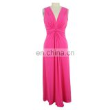China Factory 2017 Tie Bow Pregnant Women Maxi dress