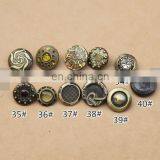 Bronze Snap Button Wholesale alloy Decorative button-Handmade DIY accessory metal button