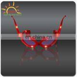 High Quality Low Bulk Price the the Newest Fashion Novel Blinking Buffalo Horn Sunglasses for Party