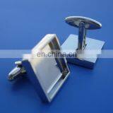 Promotional Blank Logo Rectangle Shape Cufflinks thumbnail-1