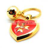 Promotion Gift STAR HEART Gold Cut Metal KEY CHAIN Key Ring thumbnail-5