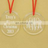 engraved logo for acrylic chinese christmas ornament