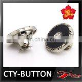 CTY-Rc(68) Flower Rhinestone Buttons Flat Back