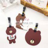2017 New Design Customized Bear Shape Soft Rubber Pvc Luggage Tag thumbnail-4